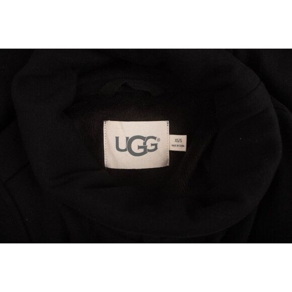 UGG Australia Womens Turtleneck Pullover Cape Poncho Black Sz US XS S Pockets - Picture 6 of 6